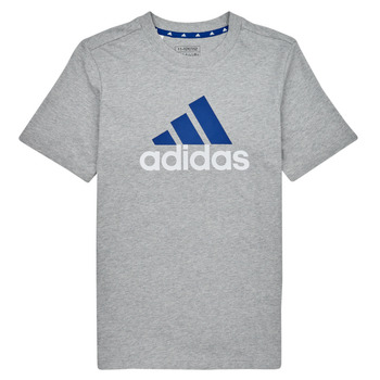 Textiel Jongens T-shirts korte mouwen Adidas Sportswear BL 2 TEE Grijs / Wit / Blauw
