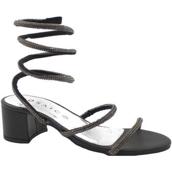 Schoenen Dames Sandalen / Open schoenen Mosaic MOS-E23-STRIPHI-BL Zwart