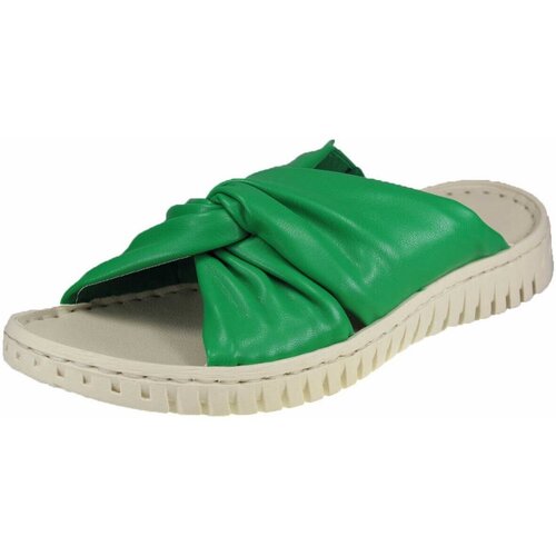 Schoenen Dames Leren slippers Bagatt  Groen
