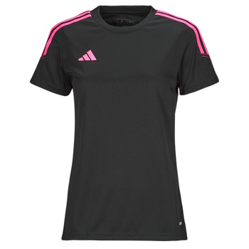 Textiel Dames T-shirts korte mouwen adidas Performance TIRO23 CBTRJSYW Zwart / Roze