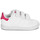 Schoenen Meisjes Lage sneakers adidas Originals STAN SMITH CF I Wit / Roze