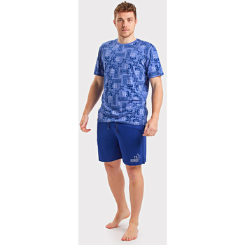 Textiel Heren Pyjama's / nachthemden Munich DH0355 Blauw