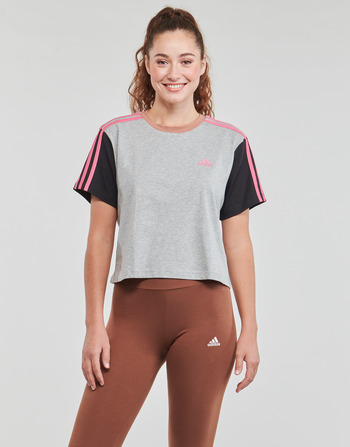 Adidas Sportswear 3S CR TOP Grijs / Zwart / Roze
