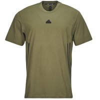 Textiel Heren T-shirts korte mouwen Adidas Sportswear FI 3S T Kaki / Zwart