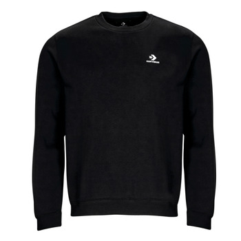 Textiel Heren Sweaters / Sweatshirts Converse GO-TO EMBROIDERED STAR CHEVRON FLEECE CREW SWEATSHIRT Zwart