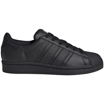 Schoenen Dames Sneakers adidas Originals Superstar J FU7713 Zwart