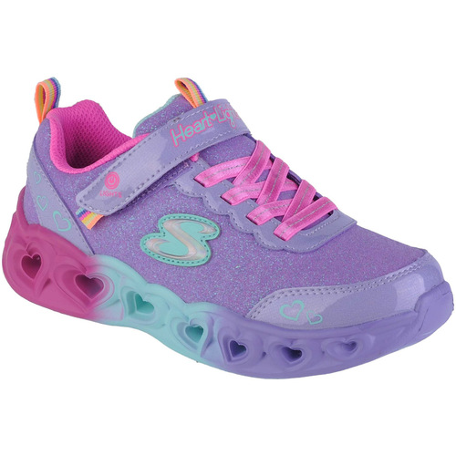 Schoenen Meisjes Lage sneakers Skechers Heart Lights - Colorful Joyful Violet