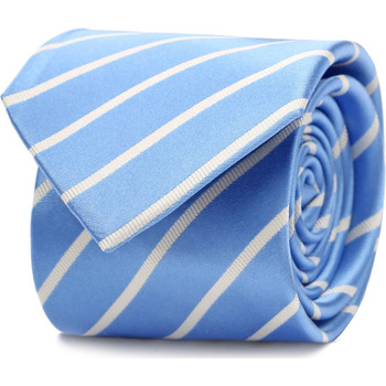 Textiel Heren Stropdassen en accessoires Suitable Stropdas Zijde Streep Blauw Blauw