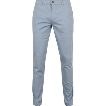 Textiel Heren Broeken / Pantalons Suitable Chino Pico Lichtblauw Blauw
