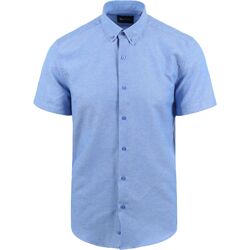 Textiel Heren Overhemden lange mouwen Suitable Short Sleeve Overhemd Blauw Blauw