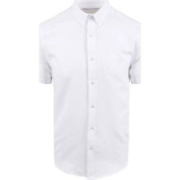 Suitable Short Sleeve Overhemd Wit Wit