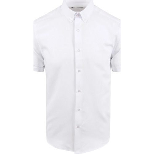 Textiel Heren Overhemden lange mouwen Suitable Short Sleeve Overhemd Wit Wit