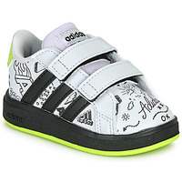 Schoenen Kinderen Lage sneakers Adidas Sportswear GRAND COURT 2.0 CF I Wit / Zwart