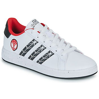 Schoenen Jongens Lage sneakers Adidas Sportswear GRAND COURT Spider-man K Wit / Rood