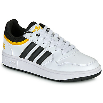 Schoenen Jongens Lage sneakers Adidas Sportswear HOOPS 3.0 K Wit / Zwart
