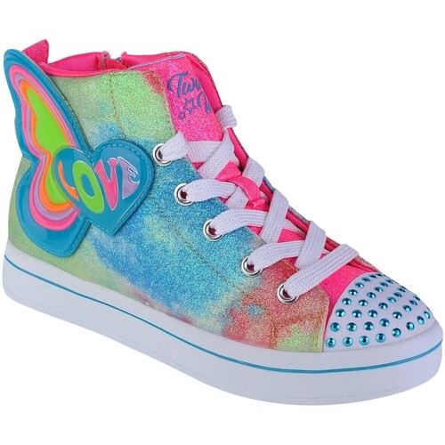 Schoenen Meisjes Lage sneakers Skechers Twi-Lites 2.0-Butterfly Love Multicolour