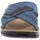 Schoenen Heren Leren slippers Axa -28136A Blauw