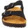 Schoenen Dames Leren slippers Axa -28161A Zwart