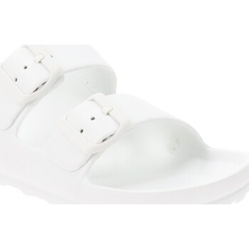 Schoenen Dames Leren slippers Axa -74101A Wit