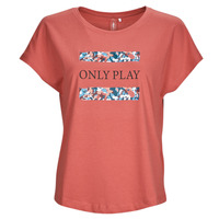 Textiel Dames T-shirts korte mouwen Only Play ONPJESS LIFE LOOSE SS JRS TEE BOX Rood