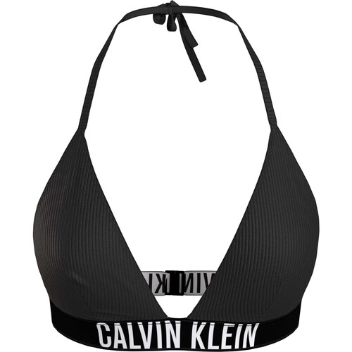 Textiel Dames Bikini Calvin Klein Jeans Triangle-Rp Zwart