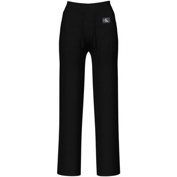 Textiel Dames Broeken / Pantalons Calvin Klein Jeans  Zwart