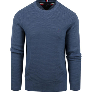 Textiel Heren Sweaters / Sweatshirts Tommy Hilfiger Interlaced Pullover Blauw Blauw