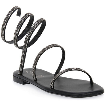 Schoenen Dames Sandalen / Open schoenen S.piero BLACK SOFT SQUARED Zwart