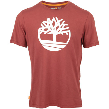 Textiel Heren T-shirts korte mouwen Timberland Kennebec River Tree Tee Rood