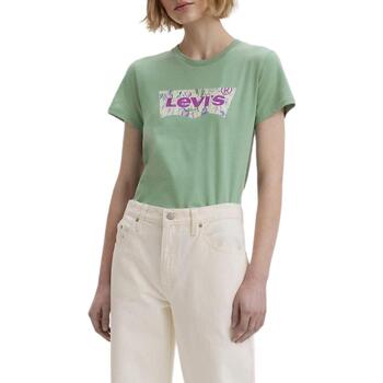 Textiel Dames T-shirts & Polo’s Levi's  Groen