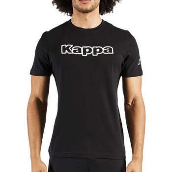 Textiel Heren T-shirts korte mouwen Kappa  Zwart