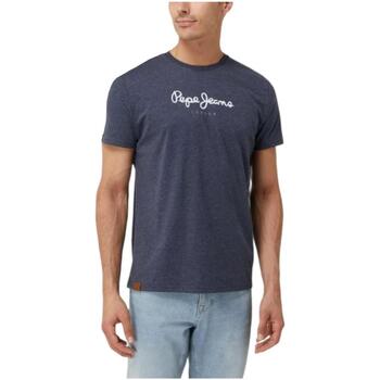 Textiel Heren T-shirts korte mouwen Pepe jeans  Blauw