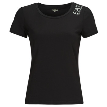 Textiel Dames T-shirts korte mouwen Emporio Armani EA7 8NTT50-TJDZZ-0200 Zwart
