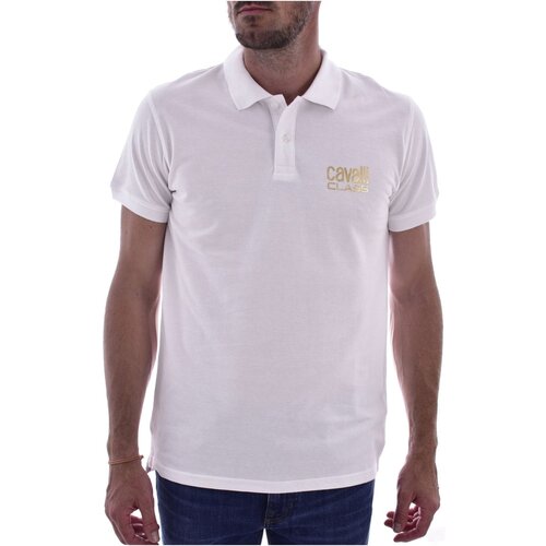 Textiel Heren T-shirts & Polo’s Roberto Cavalli QXH01F KB002 Wit
