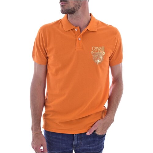 Textiel Heren T-shirts & Polo’s Roberto Cavalli QXH01G KB002 Oranje