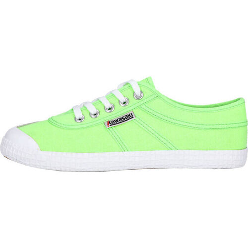 Schoenen Sneakers Kawasaki Original Neon Canvas shoe K202428-ES 3002 Green Gecko Groen