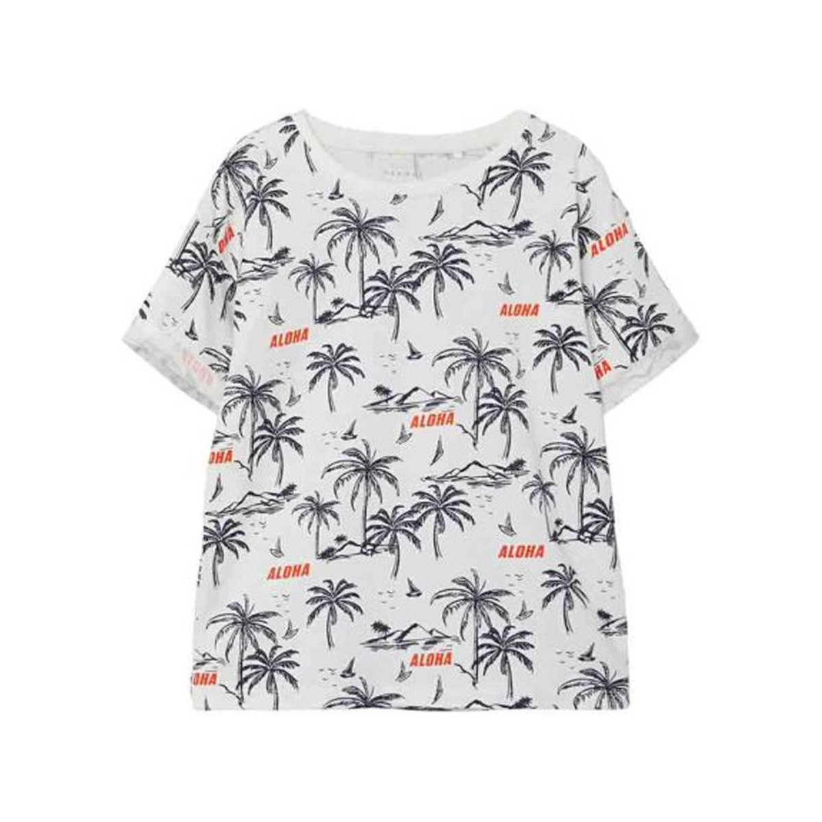 Textiel Jongens T-shirts & Polo’s Name it  Wit