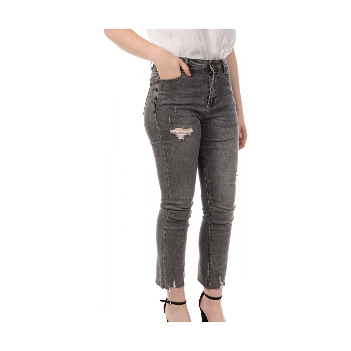 Textiel Dames Straight jeans Monday Premium  Grijs