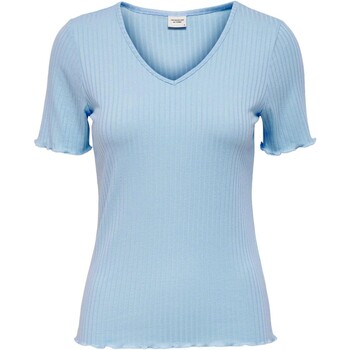 Textiel Dames T-shirts korte mouwen Jacqueline De Yong CAMISETA CANALE MUJER  15238718 Blauw