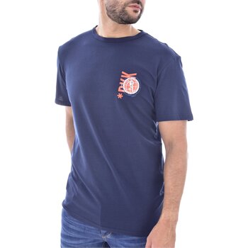 Textiel Heren T-shirts korte mouwen Bikkembergs BKK2MTS02 Blauw