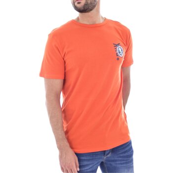 Textiel Heren T-shirts korte mouwen Bikkembergs BKK2MTS02 Oranje