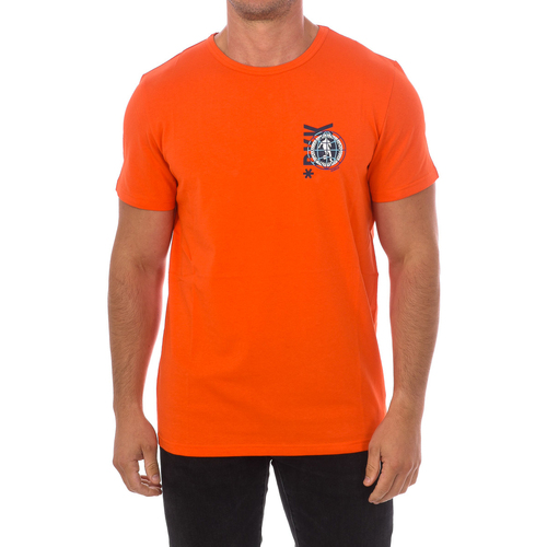 Textiel Heren T-shirts korte mouwen Bikkembergs BKK2MTS02-ORANGE Oranje
