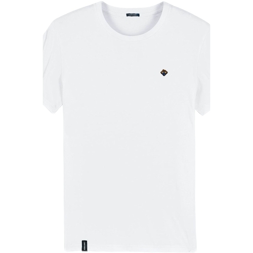 Textiel Heren T-shirts & Polo’s Organic Monkey T-Shirt  - White Wit
