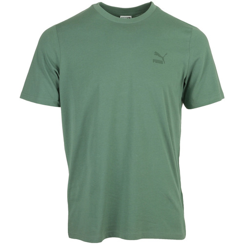 Textiel Heren T-shirts korte mouwen Puma Classics Small Logo TeeBA Groen
