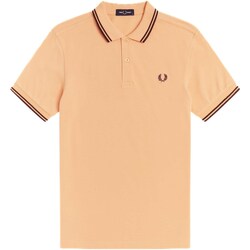 Textiel Heren T-shirts & Polo’s Fred Perry Fp Twin Tipped Fred Perry Shirt Oranje