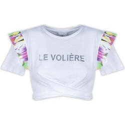 Textiel Dames T-shirts & Polo’s Le VoliÈre  Wit