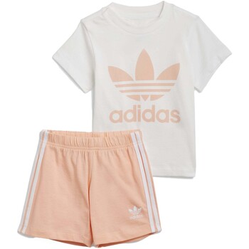 Textiel Meisjes Trainingspakken adidas Originals Short Tee Set Roze