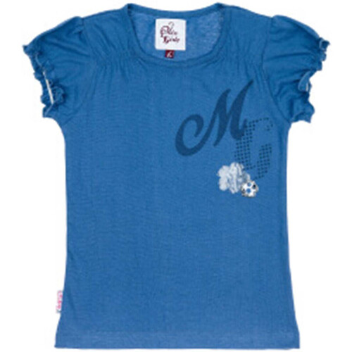 Textiel Meisjes T-shirts korte mouwen Miss Girly T-shirt manches courtes fille FABOULLE Blauw