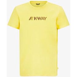 Textiel Heren T-shirts korte mouwen K-Way  Giallo-GIALLO-XZ7