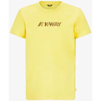 Textiel Heren T-shirts korte mouwen K-Way  Giallo-GIALLO-XZ7